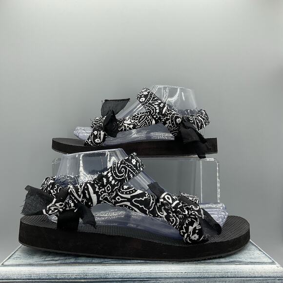 NEW Arizona Love Women’s Trekky Handmade Bandana Sport Sandals Black Size 11 - Picture 1 of 10